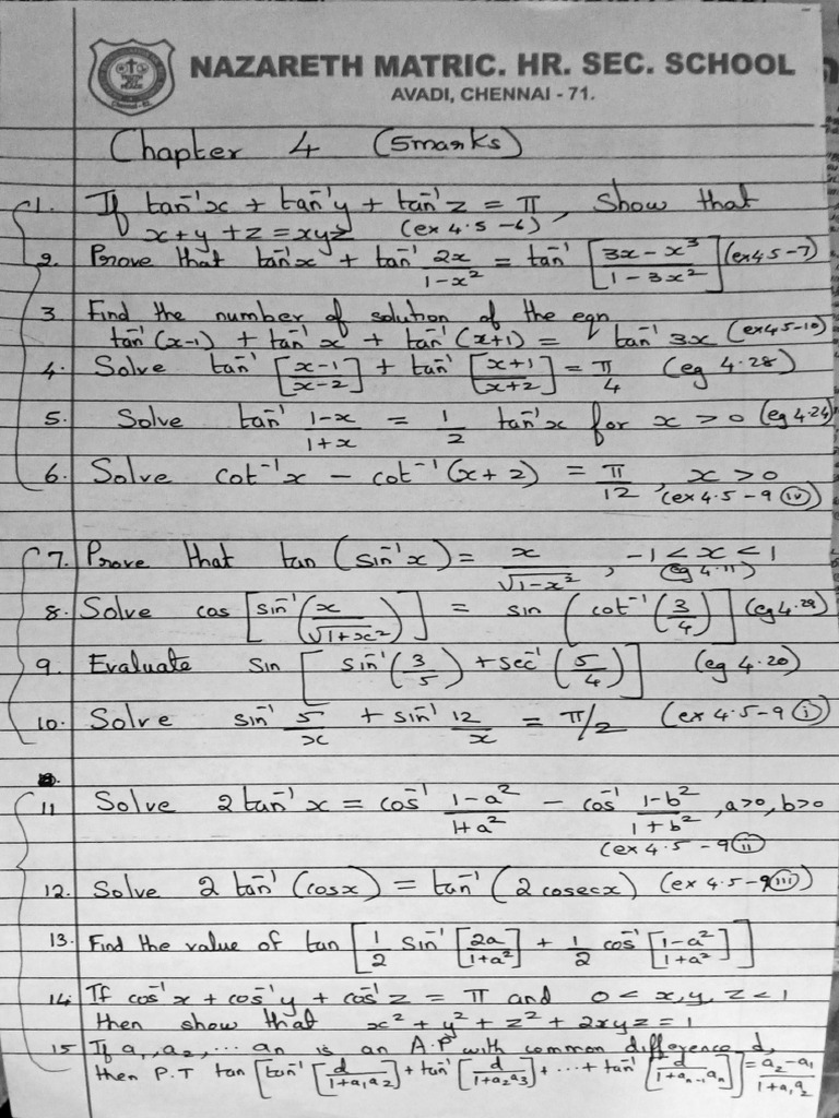 Chapter 4 Imp 5 Marks | PDF