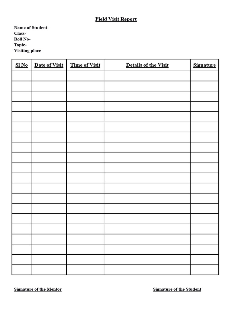Visiting Form | PDF