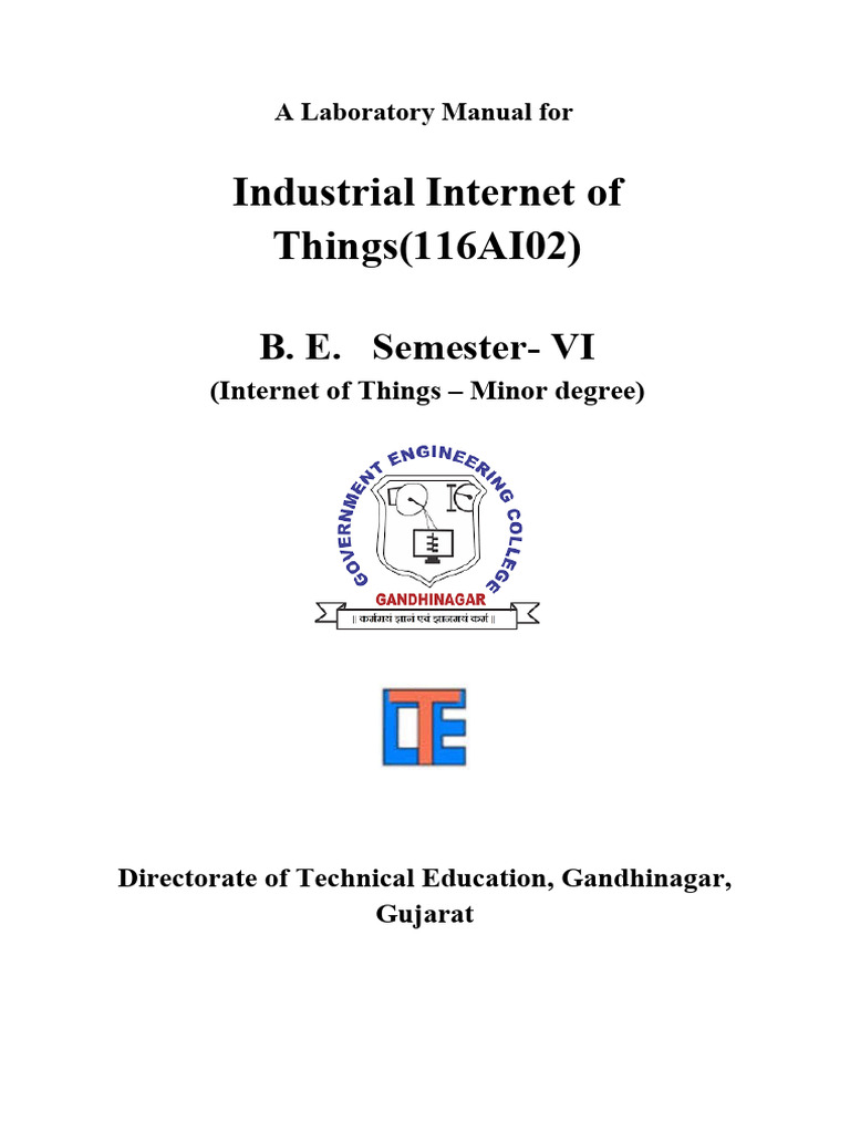 Iiot Lab Manual Gecg | PDF | Internet Of Things | Engineering