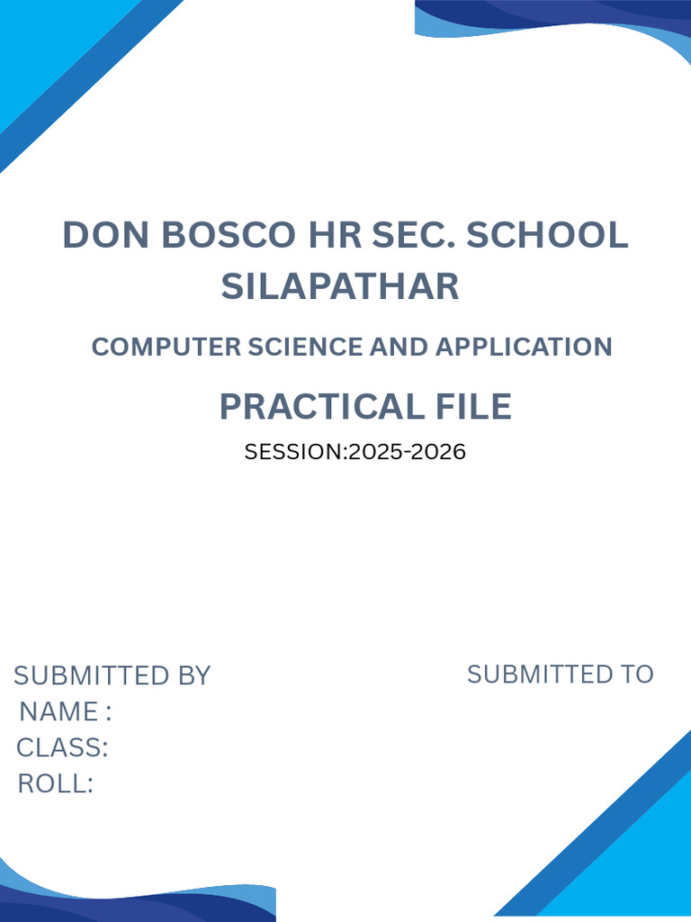 Practical File 2 | PDF