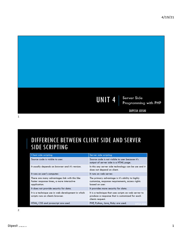 Unit 4 (1) | PDF | Php | Http Cookie