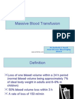 Massive Blood Transfusion: DR Susheela J. Innah Joint Director Blood Safety Ksacs