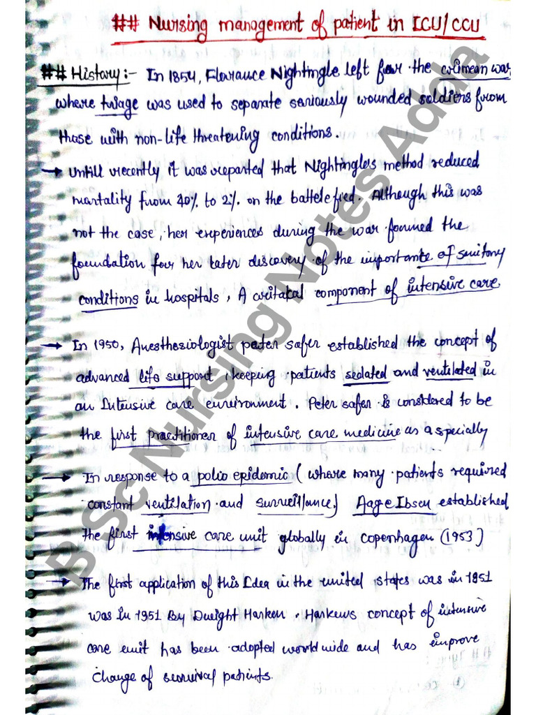 ICU_CCU Notes PDF | PDF