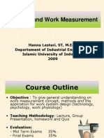 Lecture 1 Introduction Methods of Work Measurement 13 Feb