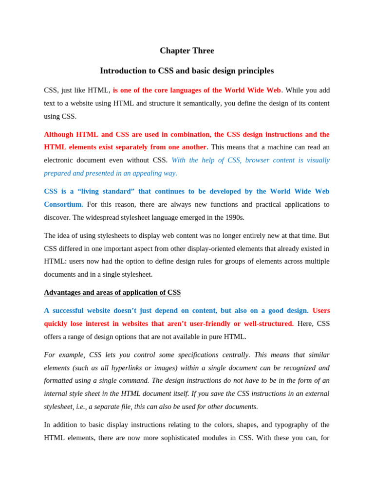 web_ch3 | PDF | Html | World Wide Web