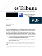 Ames Tribune Steve King Debate Letter