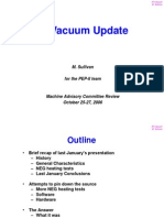IR Vacuum Update: M. Sullivan