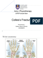 Colles's Fracture: B (Hons.) Physiotherapy