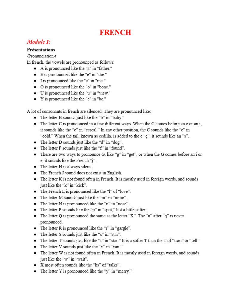 My french notes | PDF | Grammatical Gender | English Language