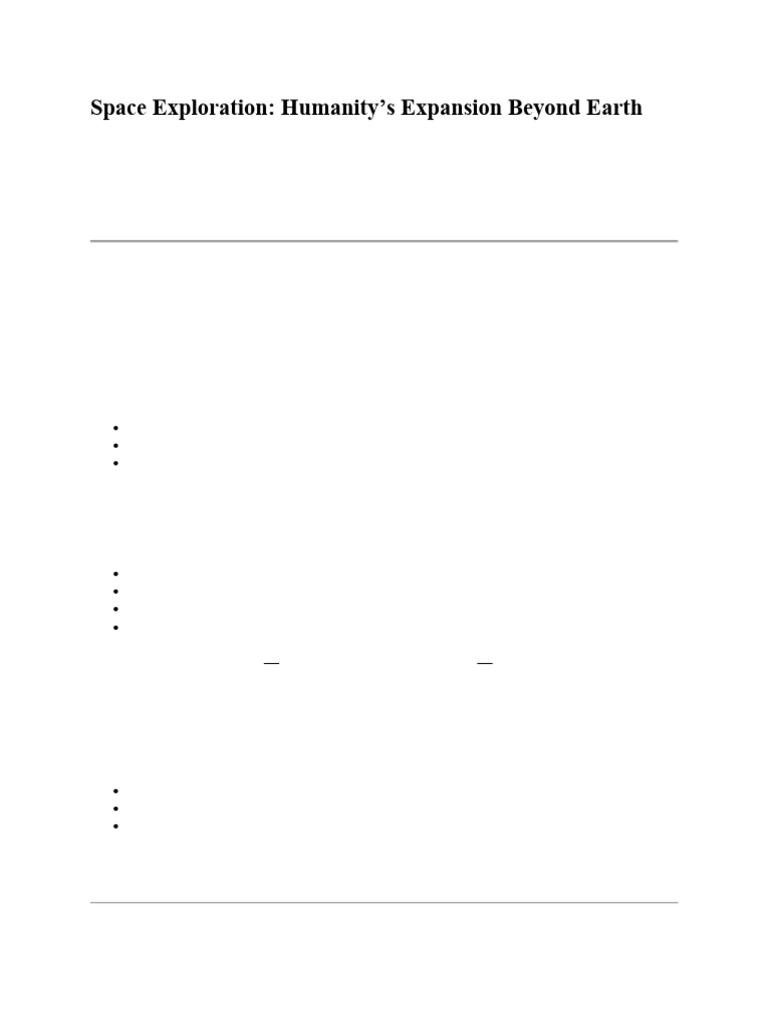Space Exploration by Chart Gpt | PDF | Space Exploration | Outer Space