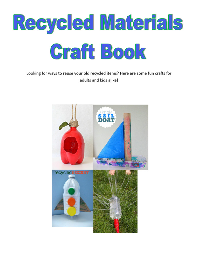 recycled-materials-craft-booklet | PDF | Adhesive