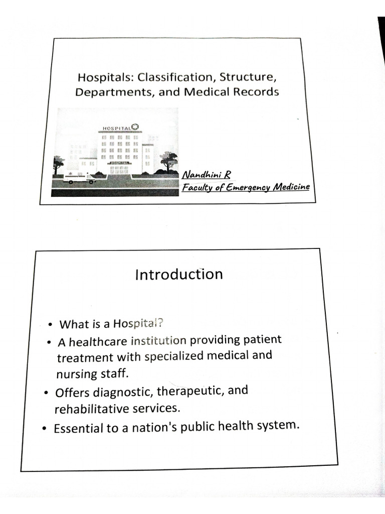 Hospital Classification | PDF