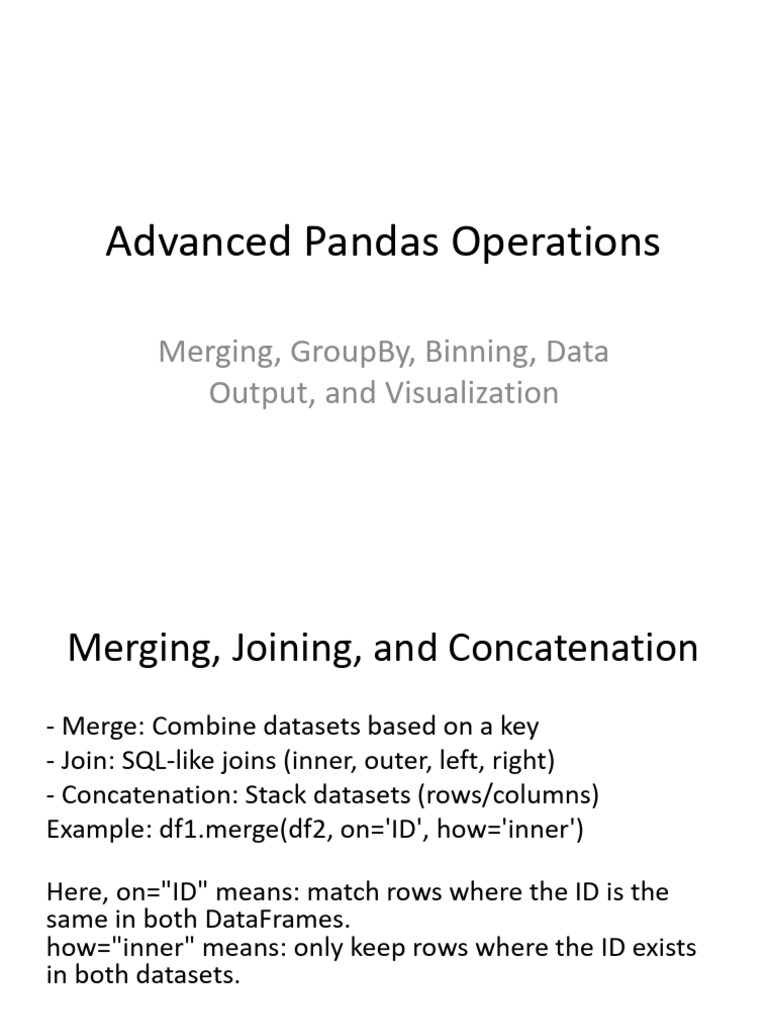 Lecture15 Advanced Pandas | PDF | Applied Mathematics | Statistics