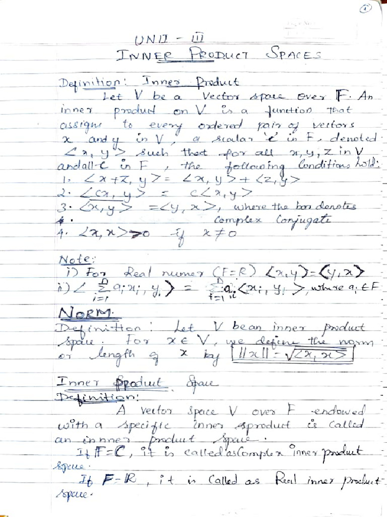 LA Unit 3 notes | PDF