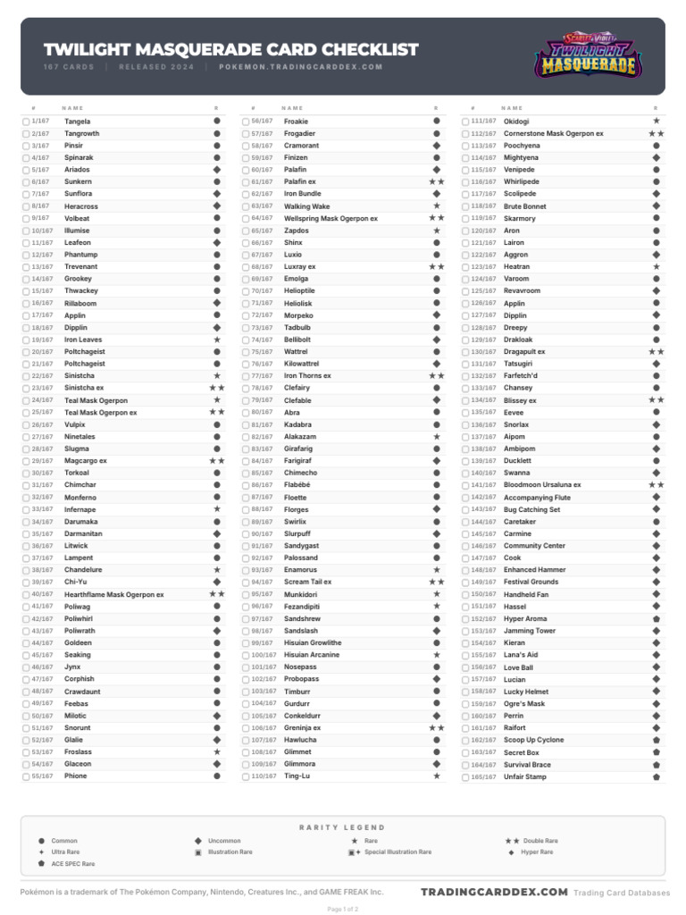pokemon tcg twilight masquerade card list Pokemon: More Illustration Rare Cards Arrive