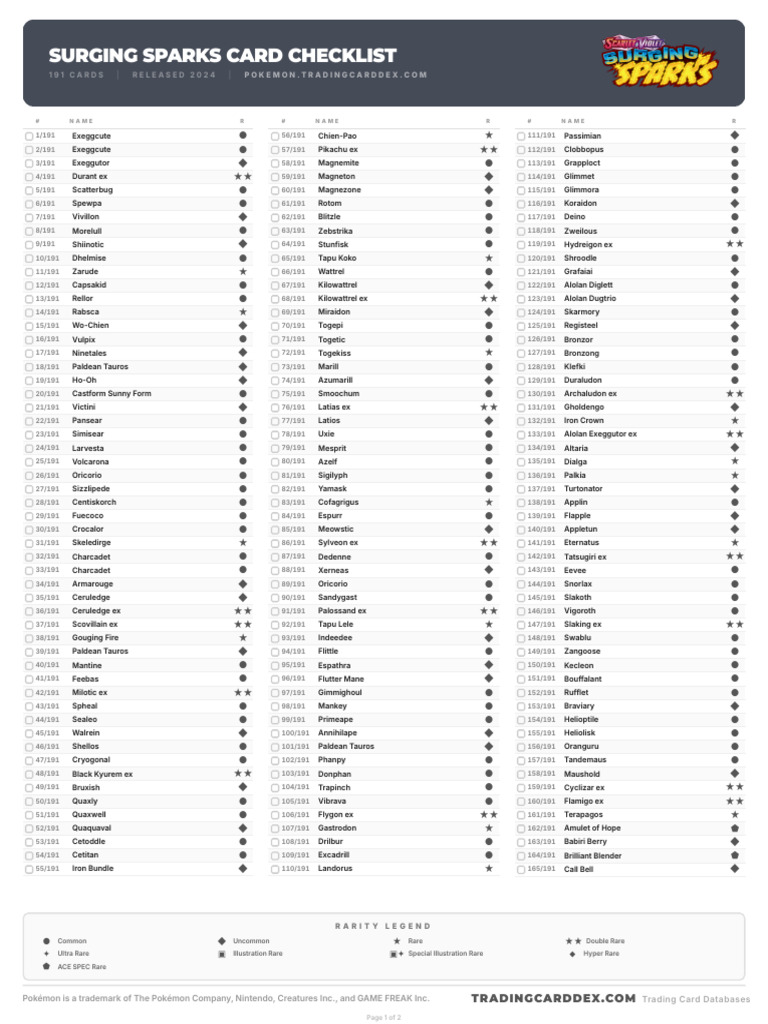pokemon tcg card list surging sparks Spark Single Booster Pack Pack Art May Vary : Toys & Games condition markers pokemon sparks card list Pokmon