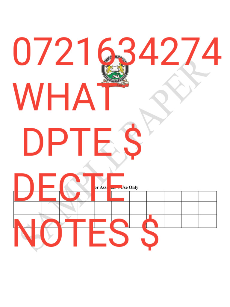 0721634274 Dpte $ Decte Notes $ Papers 00_sign | PDF | Educational ...
