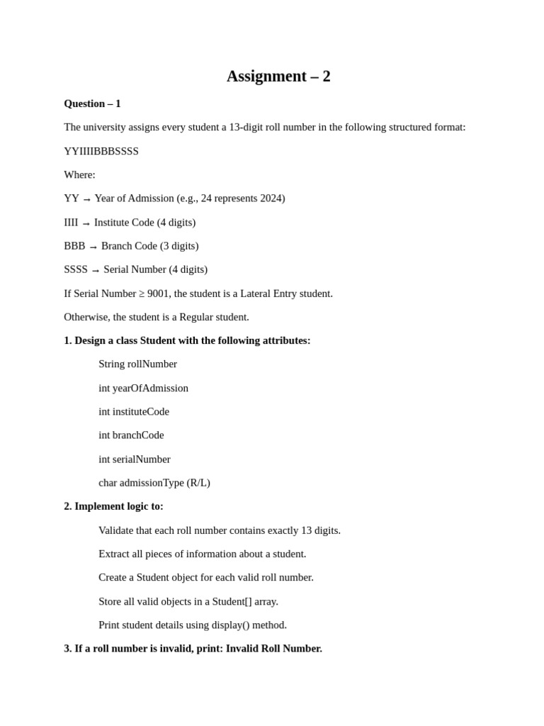 Assignment 1 , Solution | PDF | Software Engineering | Object Oriented ...
