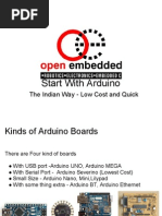 Start With Arduino: The Indian Way - Low Cost and Quick