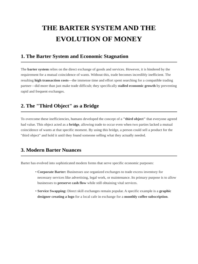 Barter To Digital | PDF | Barter | Money