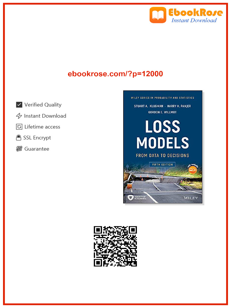 Loss Models: From Data to Decisions 5th Edition full chapters instanly ...