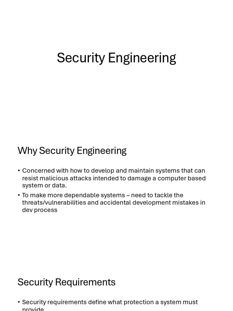 Security Engineering | PDF | Security | Computer Security