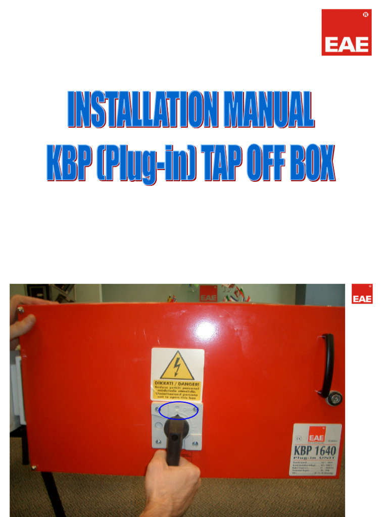 Busbar-tap Off Box Installation | PDF