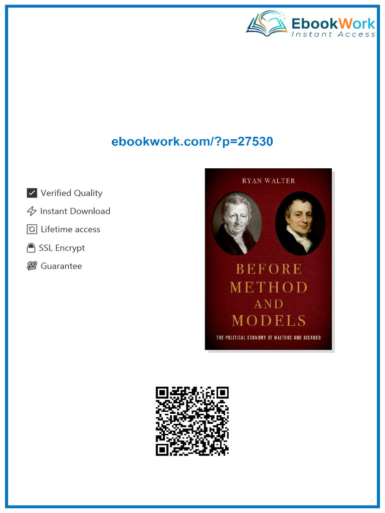 Before Method and Models: The Political Economy of Malthus and Ricardo ...