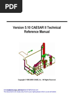 Version 5.10 CAESAR II Technical Reference Manual