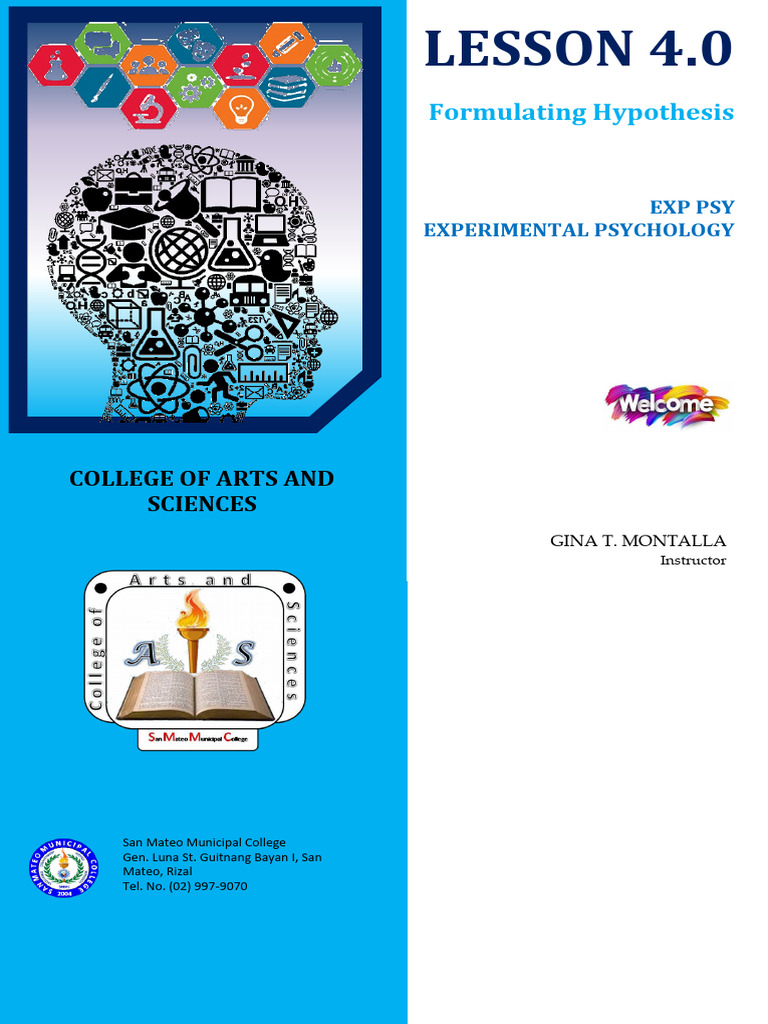lesson-4.0-exp-psy | PDF | Hypothesis | Experiment