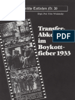 Historische Tatsachen - Nr. 26 - Udo Walendy - Transfer-Abkommen Im Boykott-Fieber 1933 (1985, 40 S., Scan)
