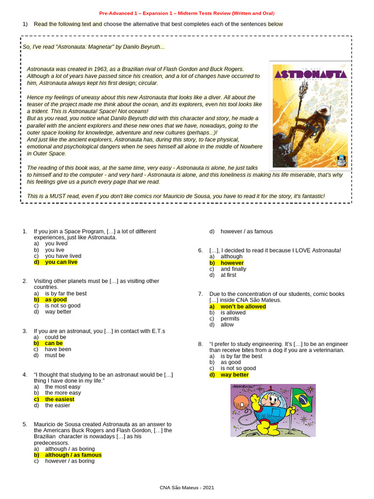 Novo PA1 - Midterm Tests Review - Answer Key | PDF | Chess Theory