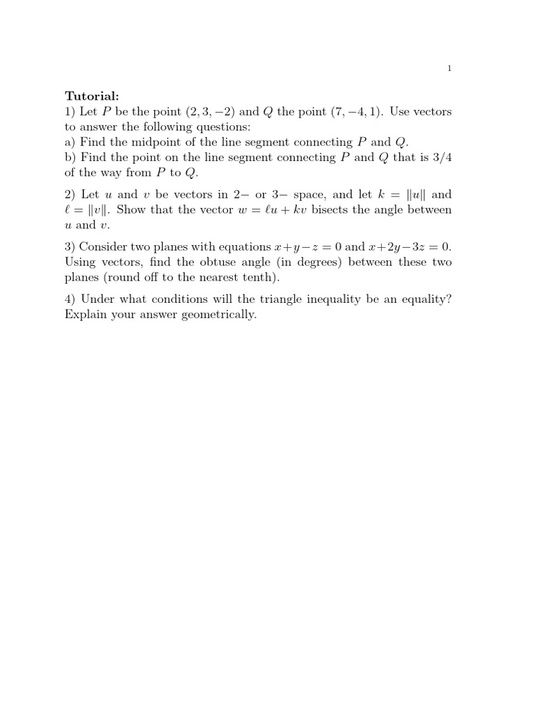 Tutorial 9 Chapter3 1 3 2 | PDF