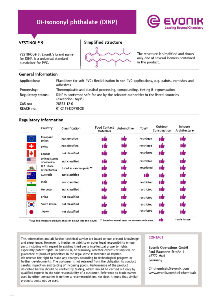 Evonik DINP en | PDF