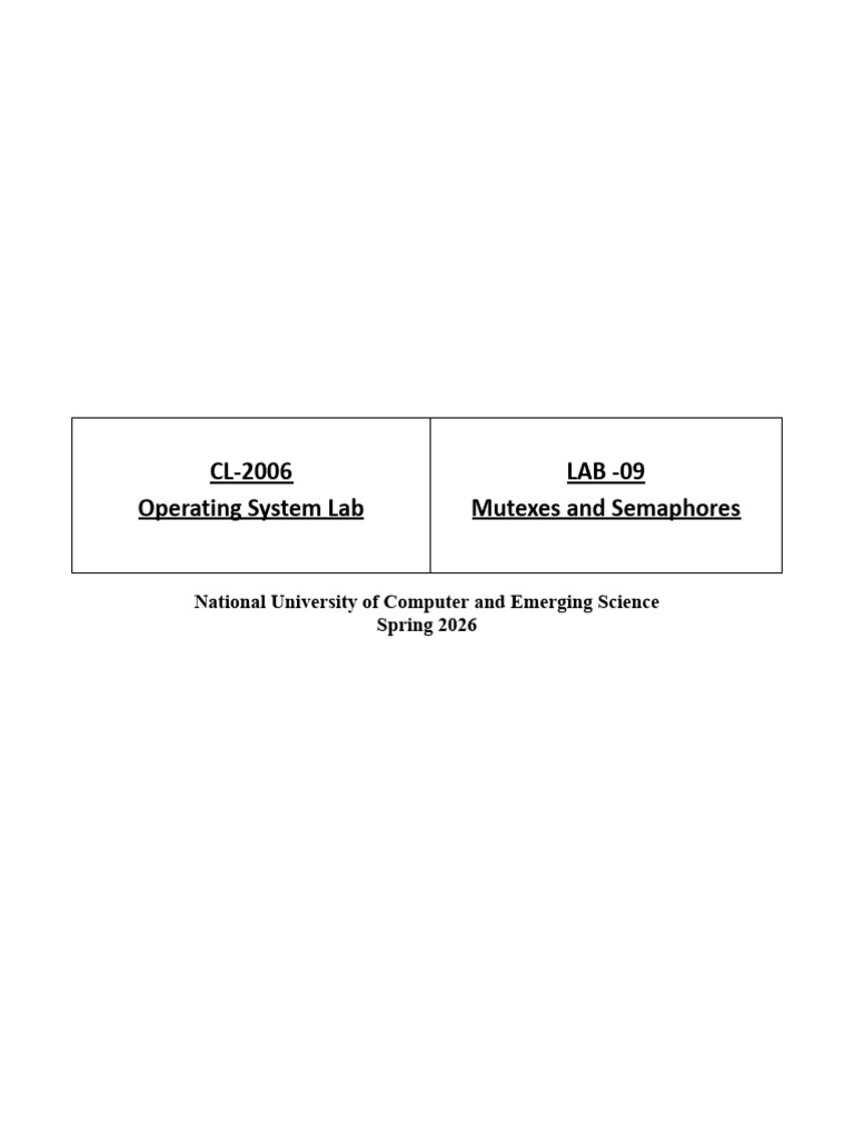 OS Lab Manual 09 (1) | PDF | Thread (Computing) | Process (Computing)