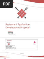 Proposals Restaurant Application Proposal