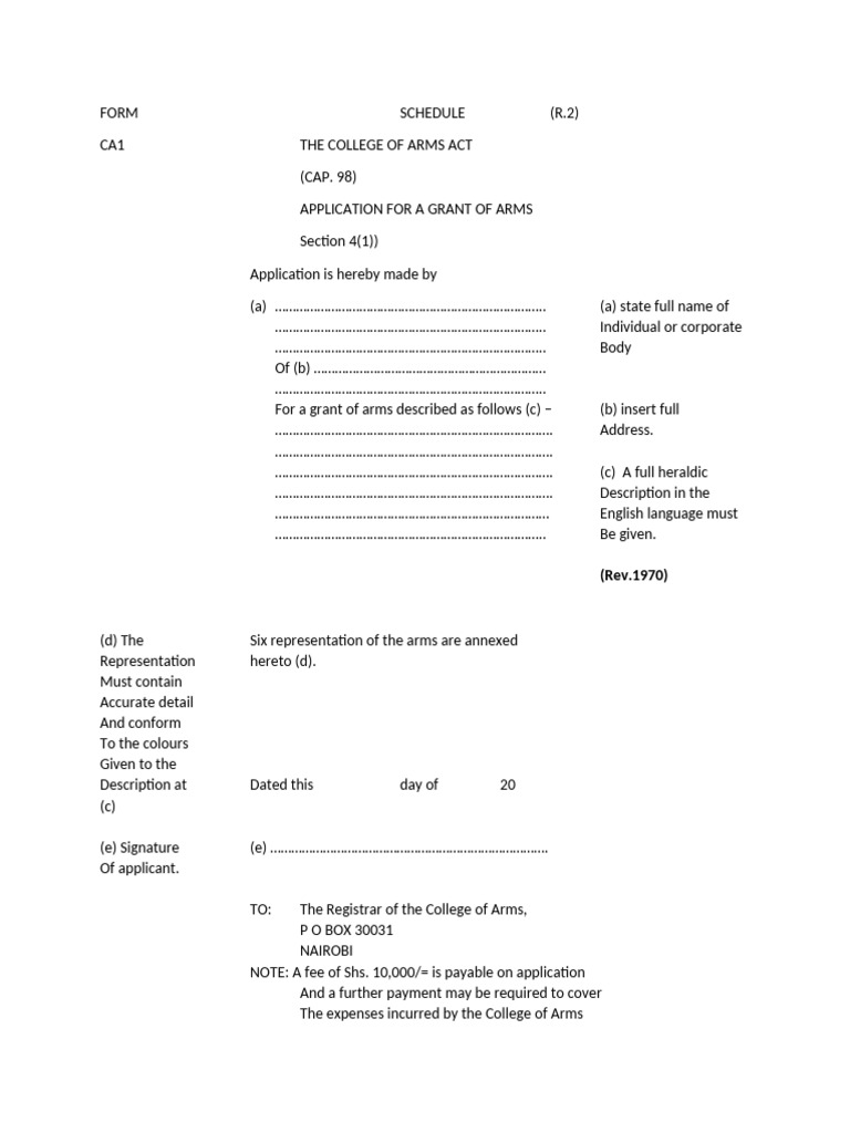 FORM-CA1 | PDF