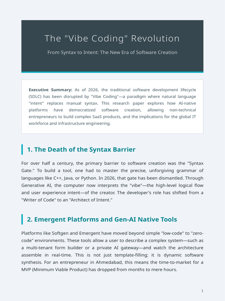 Vibe Coding Revolution 2026 | PDF | Artificial Intelligence ...