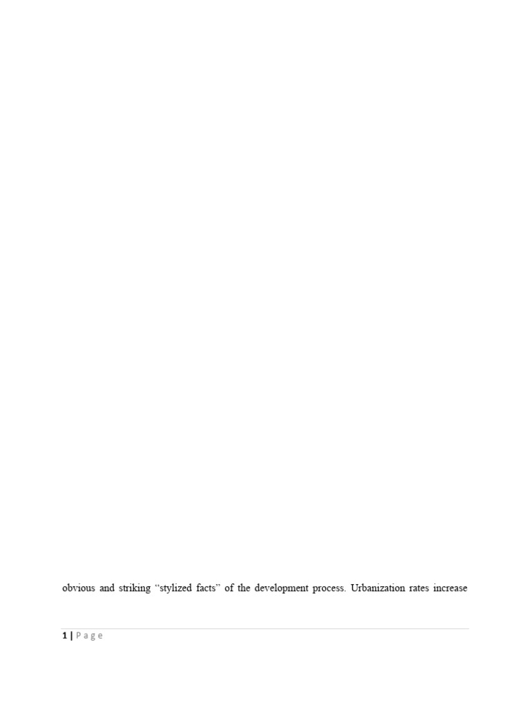 Lecture Note on Urbanisation Eco415 | PDF | Cost Of Living | Urbanization