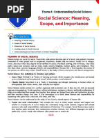 Grade9 Understanding Social Science Notes | PDF | Social Sciences | Science