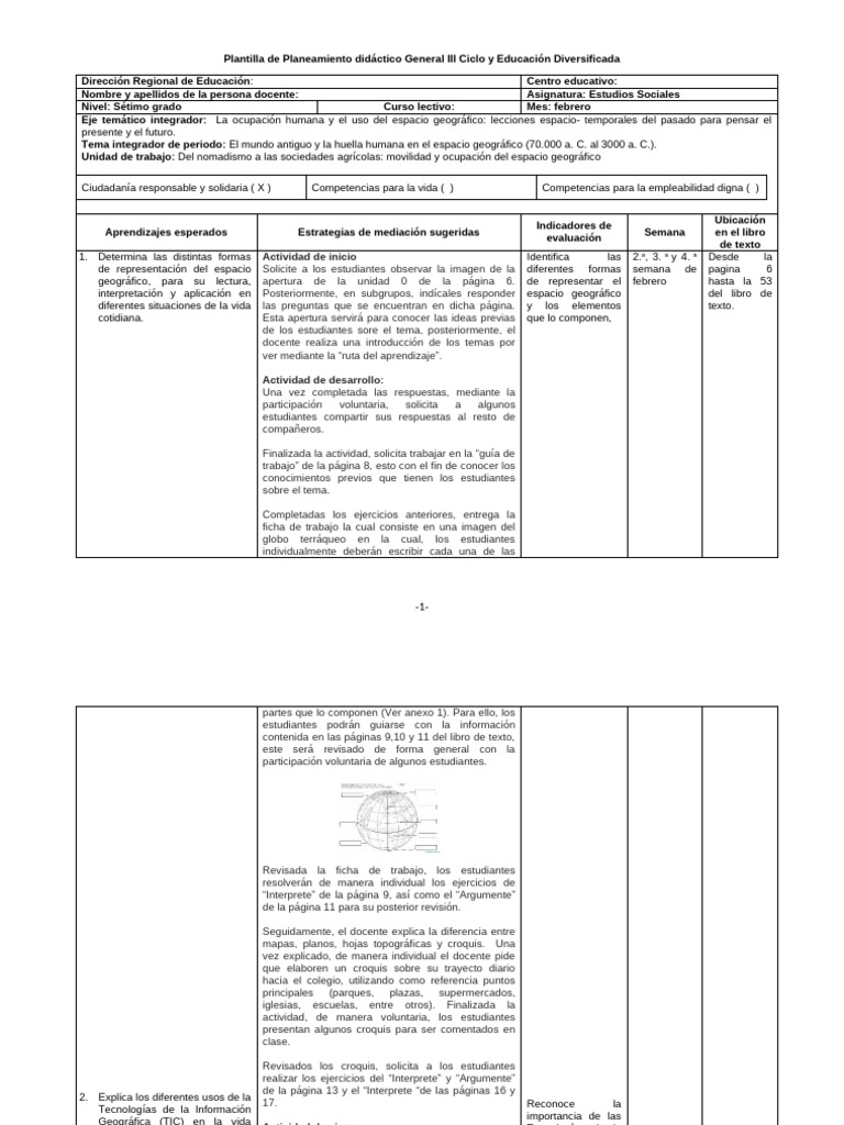 01 PlaneamientoPanoramaMundial7febreroUd - Tr.7.1.1 | PDF | Humano ...