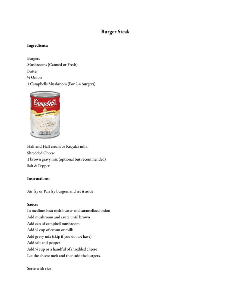 Recipe | PDF | Hamburgers | Breads