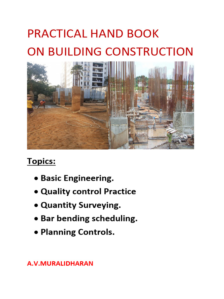 1 - Hand Book | PDF | Concrete | Plaster