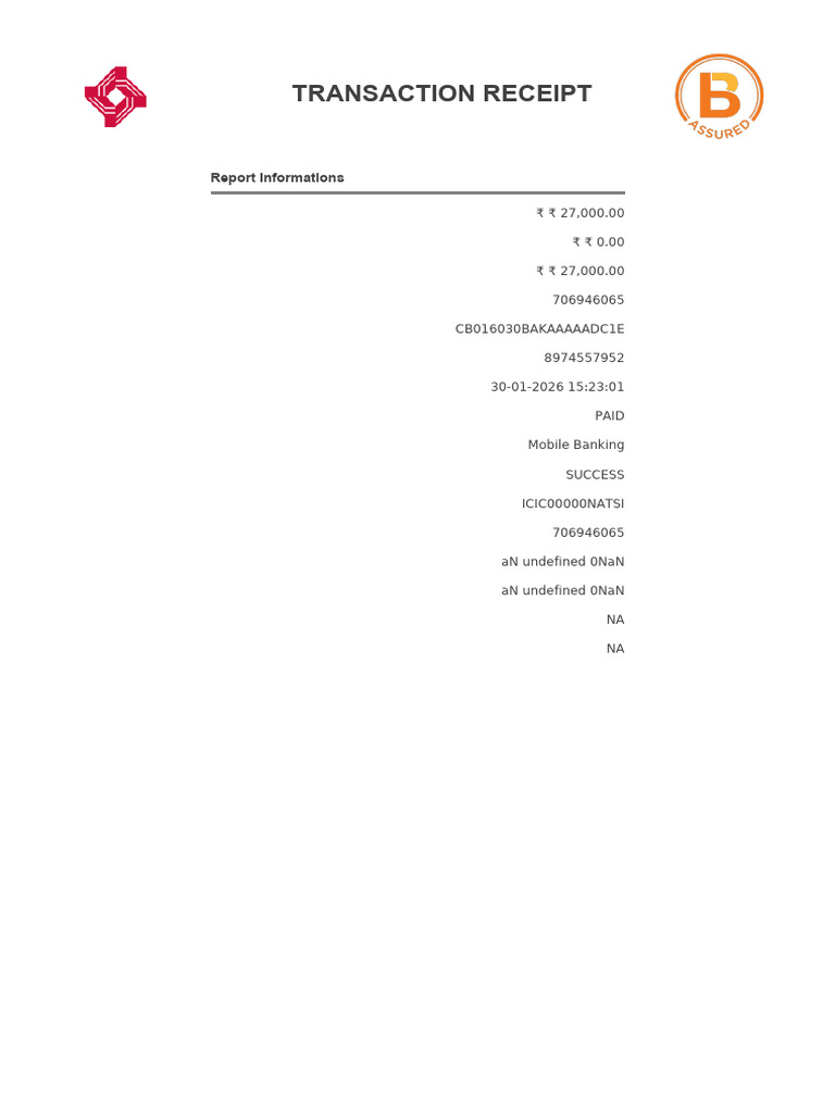 Transaction Receipt | PDF