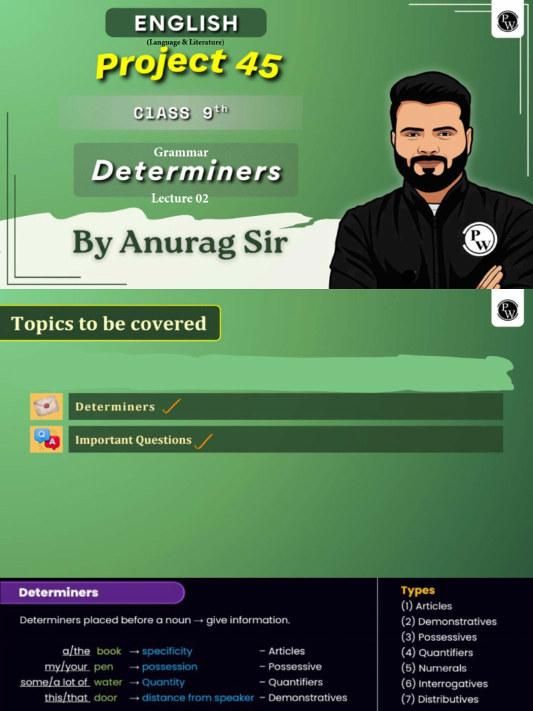 Grammar 02 Class Notes | PDF