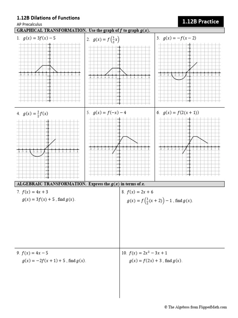 Dialation | PDF | Function (Mathematics) | Zero Of A Function