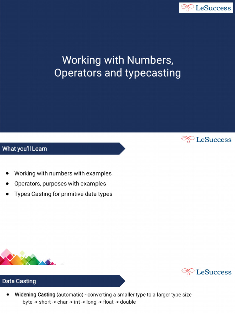 Day 5 Working With Numbers | PDF