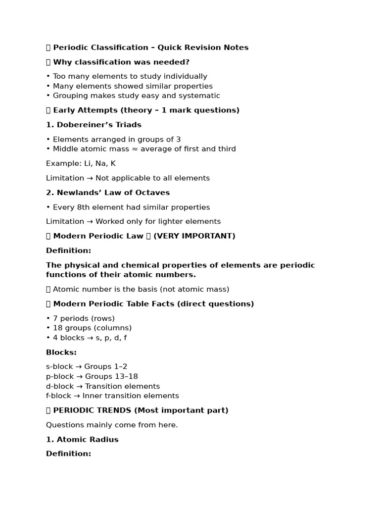 ? Periodic Classification | PDF