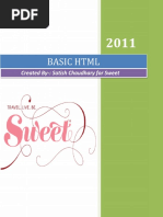 Basic HTML: Created By-: Satish Chaudhary For Sweet