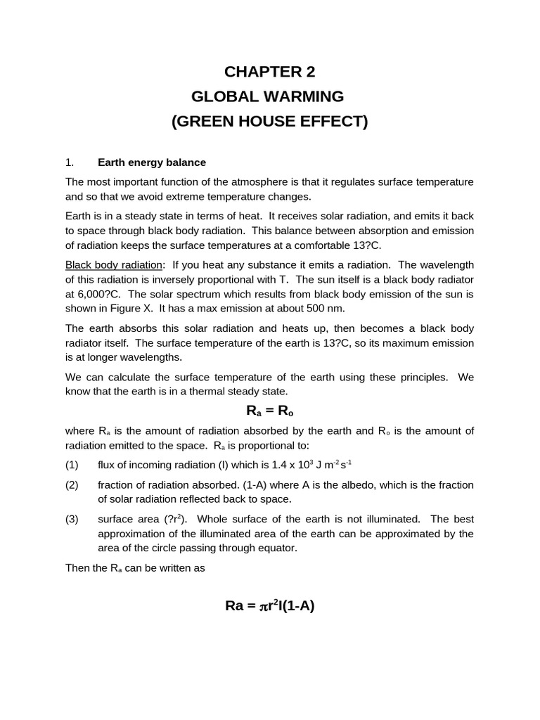 Green House Effect | PDF | Greenhouse Effect | Climate Change